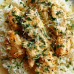 Creamy Chicken Scampi with Parmesan Rice