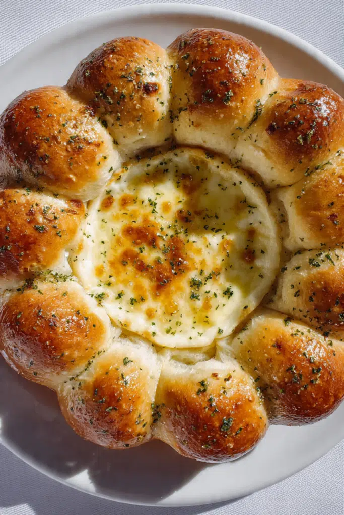 Brioche Garlic Dough Balls Camembert Dip