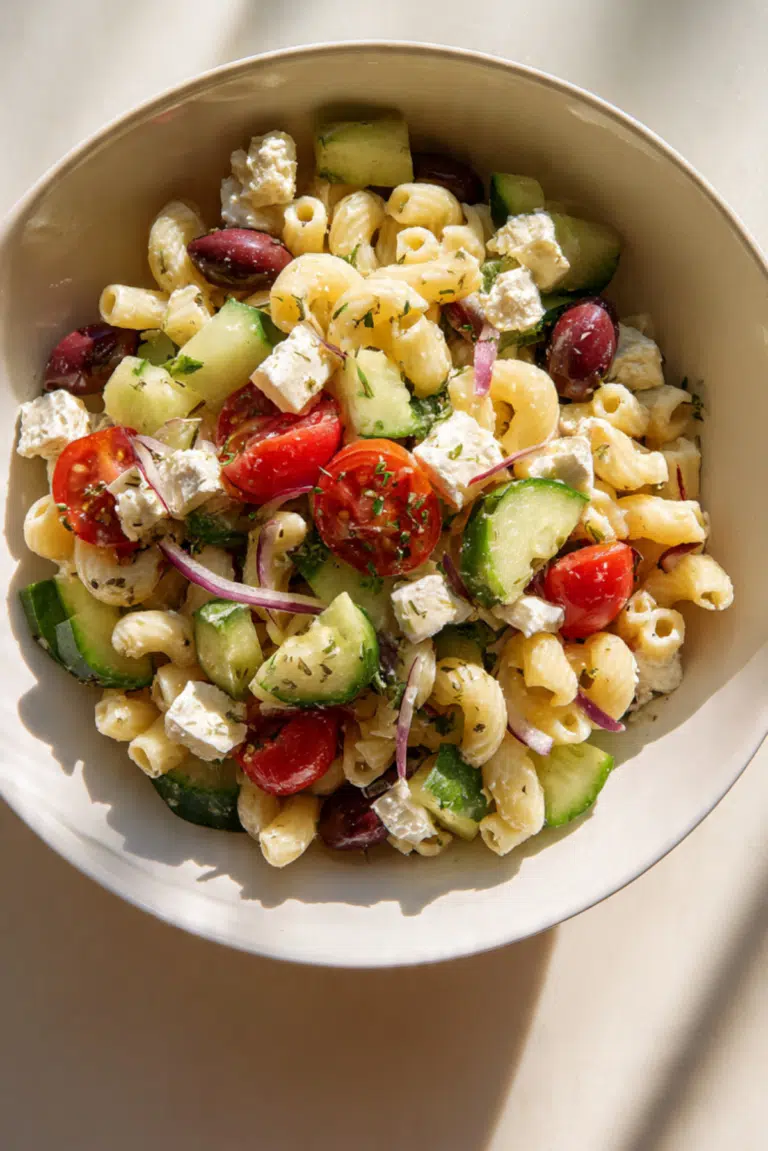 Crispy Greek Pasta Salad