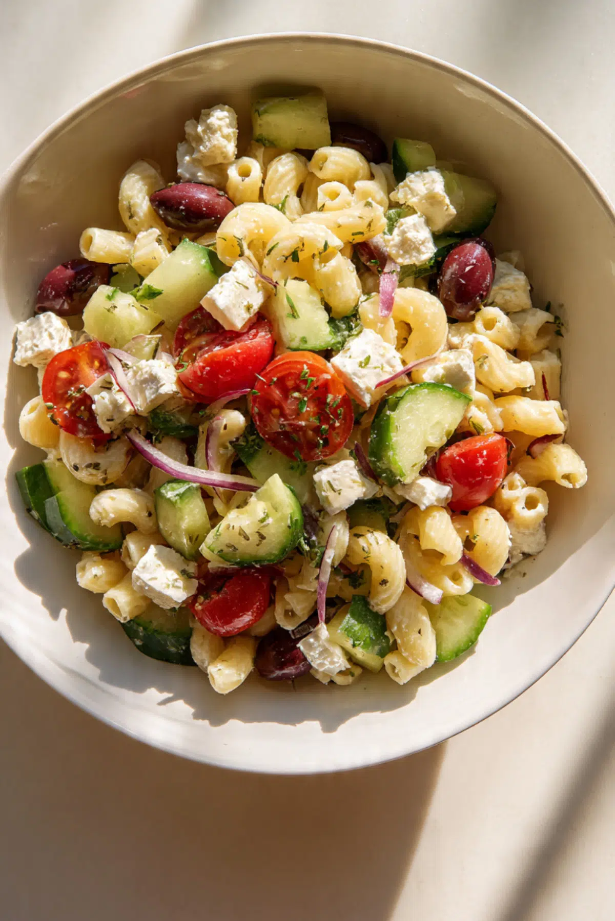 Crispy Greek Pasta Salad