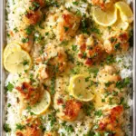 Sheet Pan Chicken Scampi & Rice