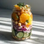 Mason Jar Chickpea Salad with Orange