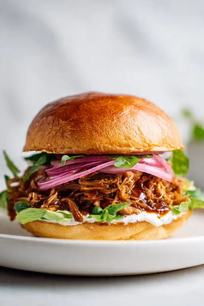 Easter Leftover Shredded Lamb Brioche Burgers