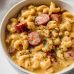 Smokey Sausage Mac & Cheese Soup