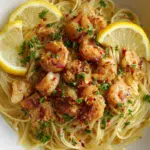 Spicy Garlic Shrimp and Chicken Scampi