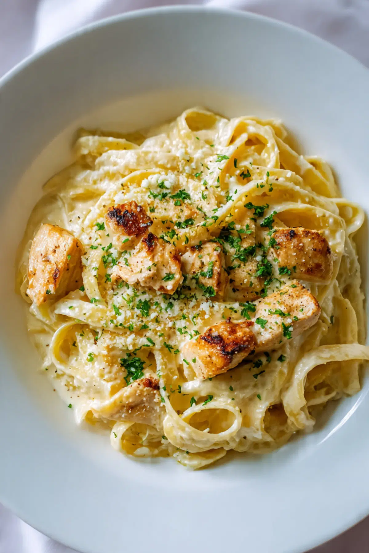Lemon Garlic Chicken Alfredo