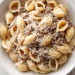 Creamy Beef and Shells