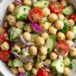 Chickpea Salad Collard Green Wraps