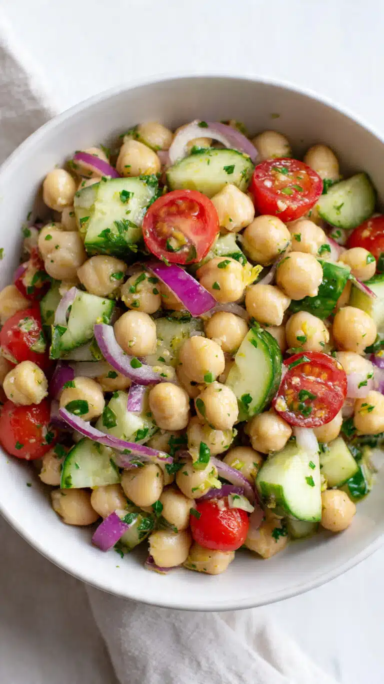 Chickpea Salad Collard Green Wraps