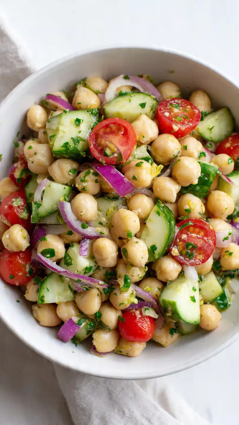 Chickpea Salad Collard Green Wraps