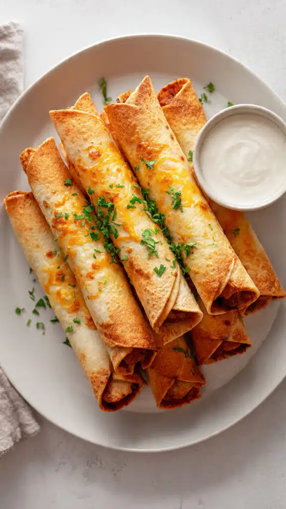 Cheesy Beef Taquitos