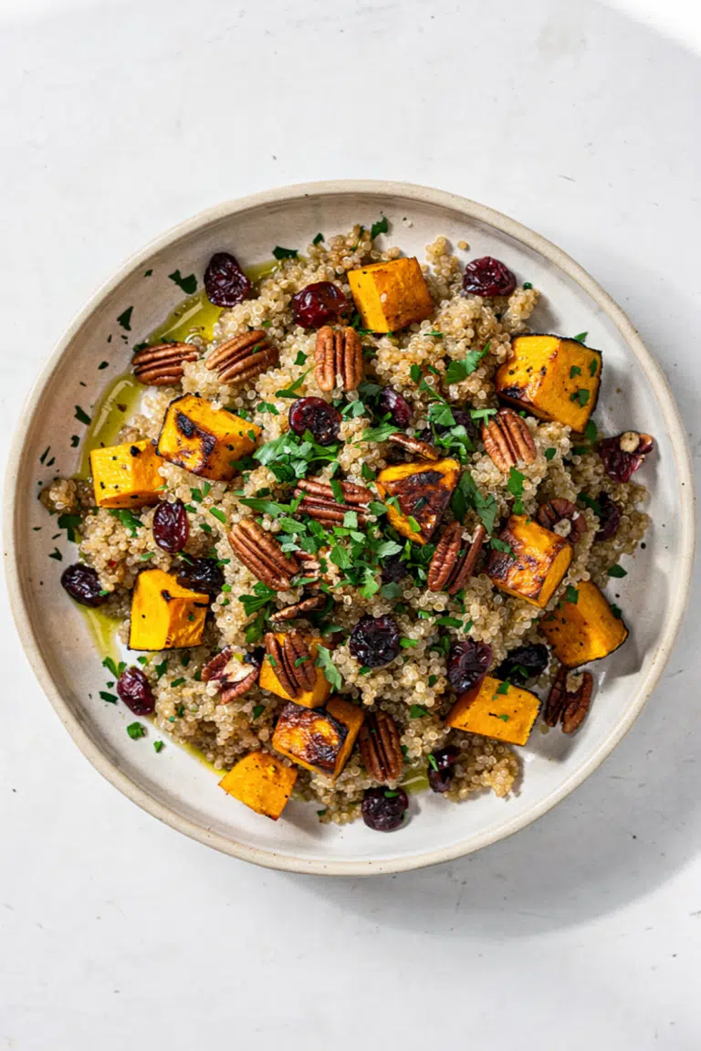 Roasted Pumpkin, Pecan & Cranberry Quinoa Salad