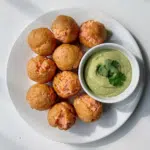 Salmon Balls with Creamy Avocado Cilantro Sauce Recipe