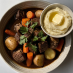 Guinness Beef Stew with Mashed Potatoes