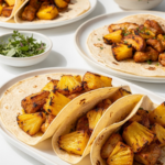 One Pan Chicken & Pineapple Tacos