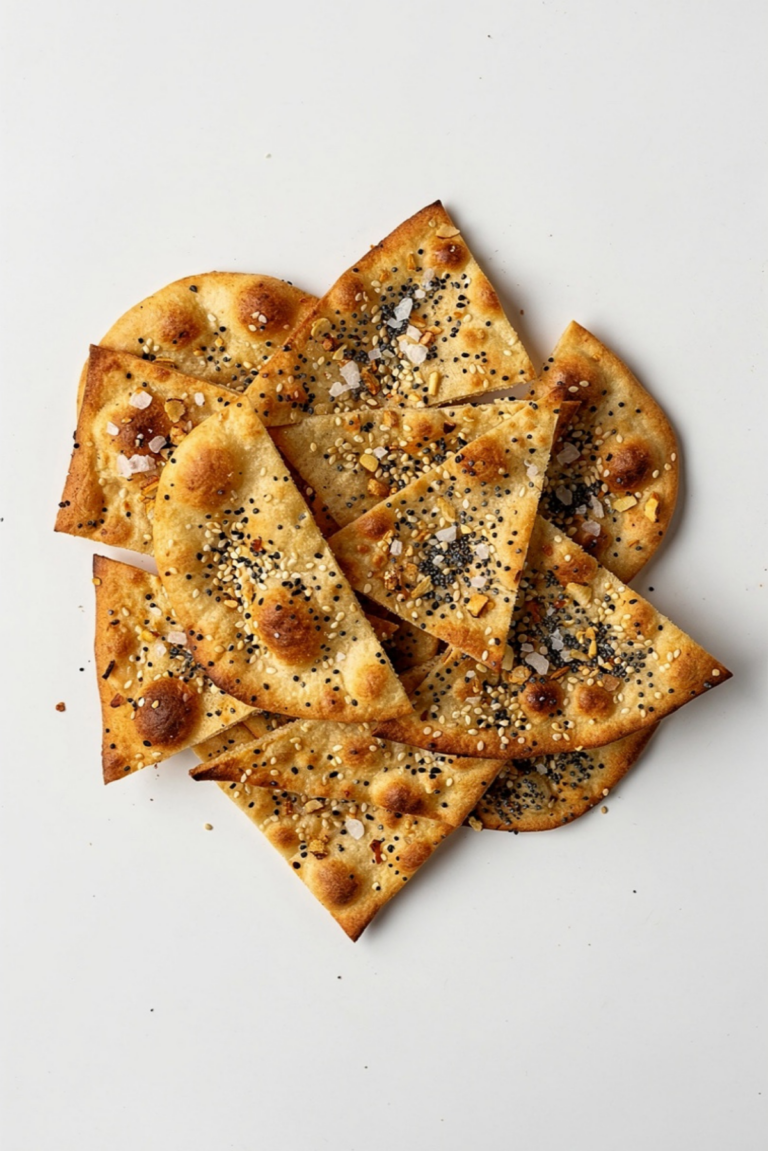 Everything Bagel Flatbread Chips (Addictive)