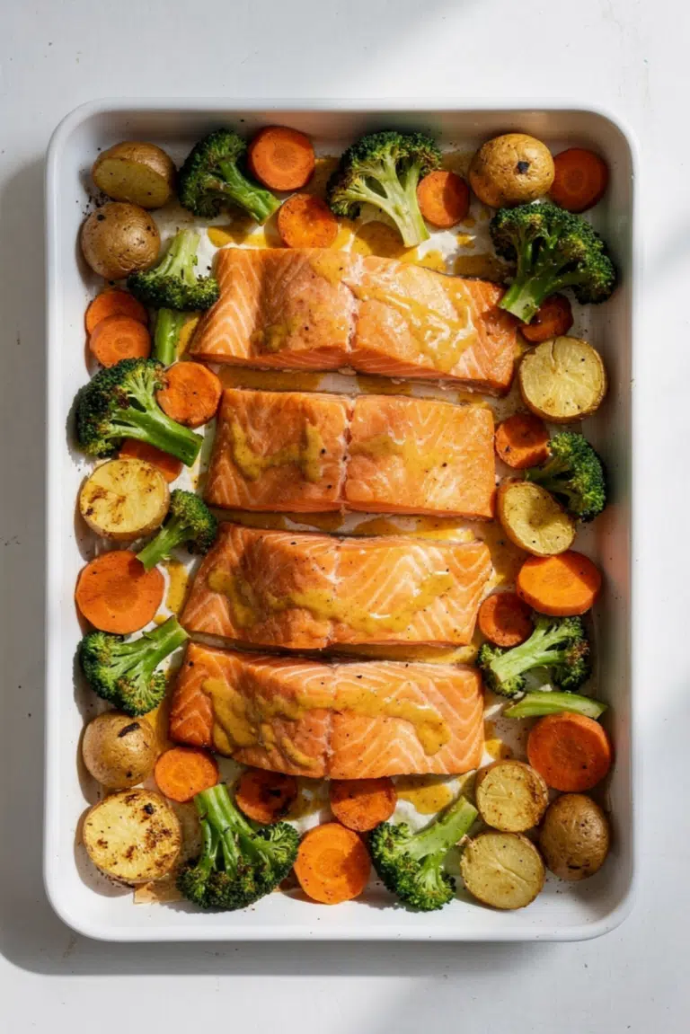 30-Minute Sheet Pan Honey Mustard Salmon