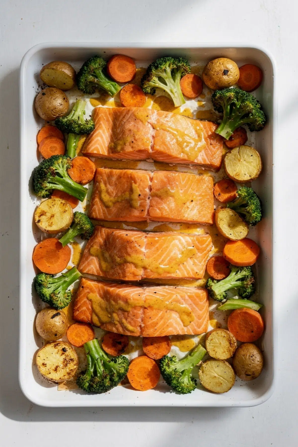 30-Minute Sheet Pan Honey Mustard Salmon