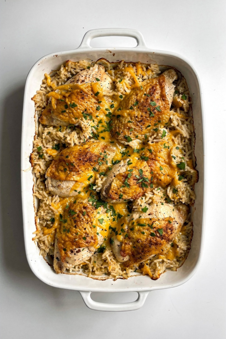 Dump-and-Bake Chicken & Rice