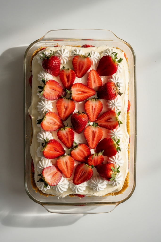 No Bake Strawberry Lasagna Recipe