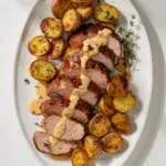 Savory Oven-Baked Pork Tenderloin with Dijon Cream Sauce Recipe
