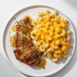 Honey Garlic Butter Chicken with Creamy Mac & Cheese