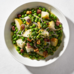 Thanksgiving Peas (with Pear and Pancetta)