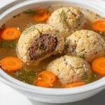 Meatball-Stuffed Matzo Balls