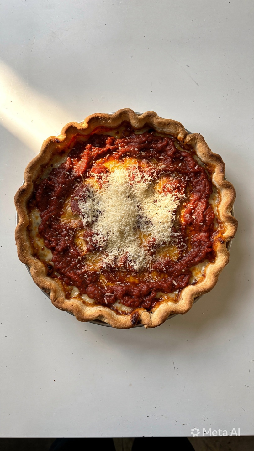 Chicago-Style Deep Dish Pizza