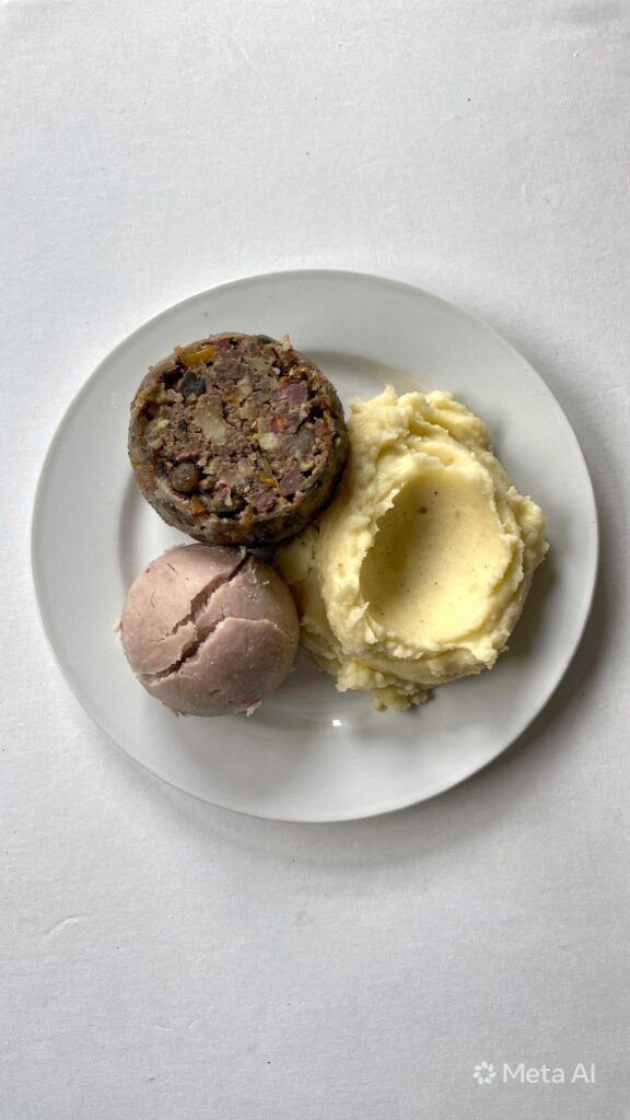 Haggis with Neeps & Tatties